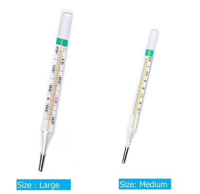 Clinical Underarm Type kwikvrije thermometer met glas