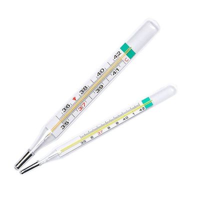 Accurate Medical Armpit Thermometer Customized OEM kwikvrij glas