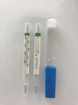 kwikvrije orale thermometer van op maat gemaakt ondersteuningsglas met CE-certificering