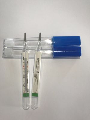 Op maat gemaakte ondersteuning Baby/Adult Glass kwikvrije thermometer Celsius Fahrenheit