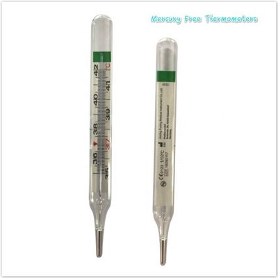 Op maat gemaakte ondersteuning Geen kwikglasbuis Klinische thermometer voor toepassingen