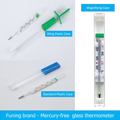 Glasthermometers CE-goedgekeurd, hoge nauwkeurigheid 41°C 0,1°C en 0,15°C waterdicht