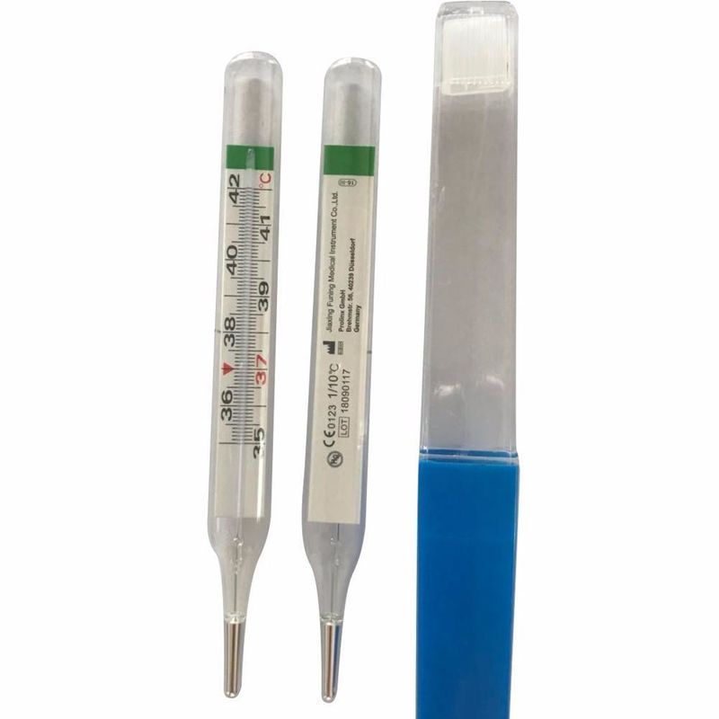 FN-W aangepaste precieze glazen armpit type klinische thermometer binnen CE